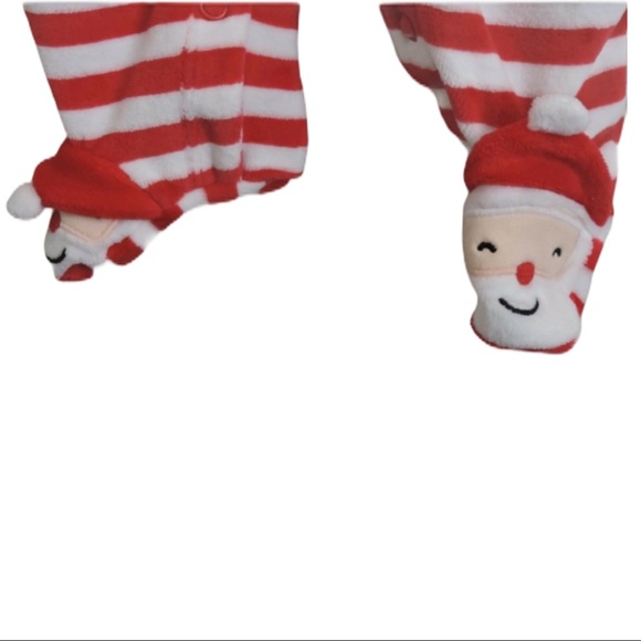 Carters Santa Footie One Piece Newborn - Picture 2 of 5